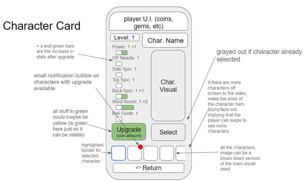 U.I. for Golf Stars!