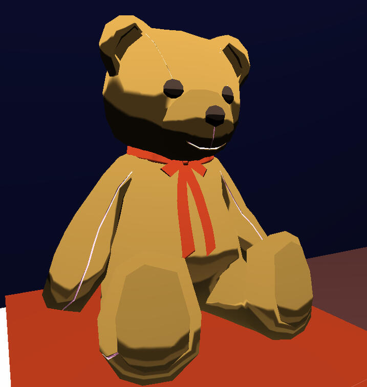 Creepy looking sister's teddy Creepy looking sister's teddy