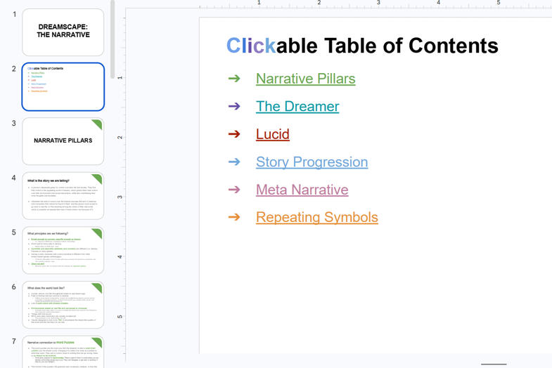 Dreamscape Narrative Document