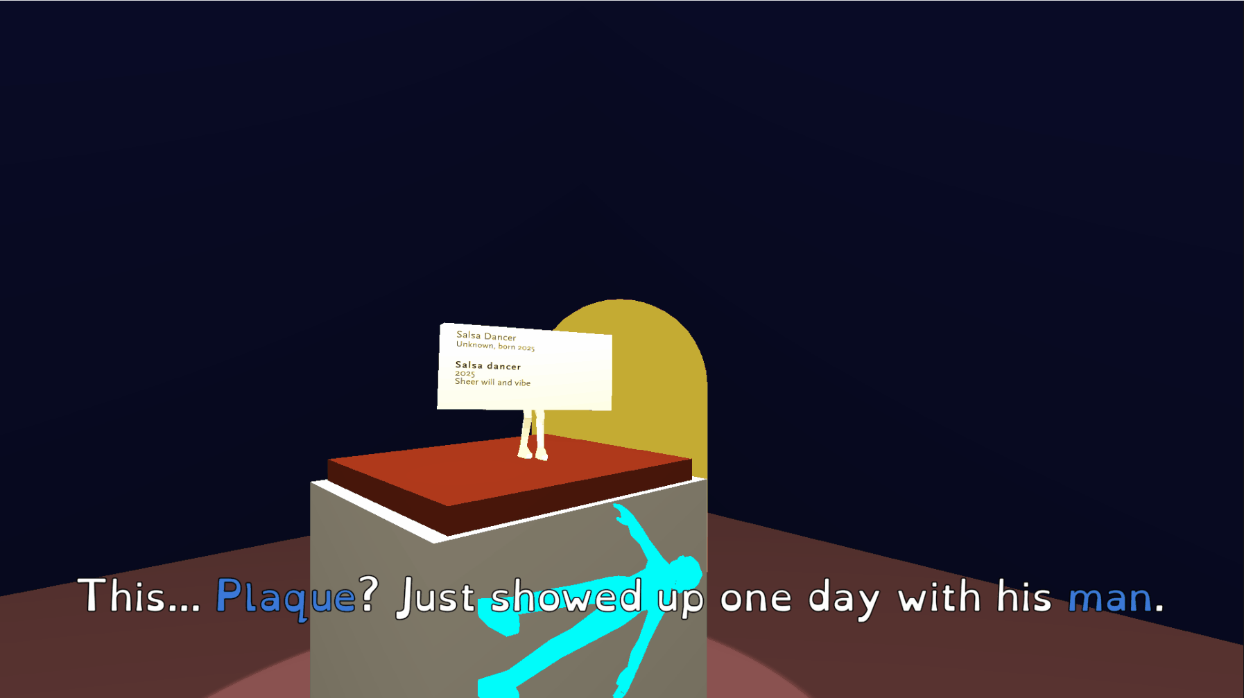 The first look for movable words. Would later be changed into a more elaborate effect, but kept the blue-ish color.