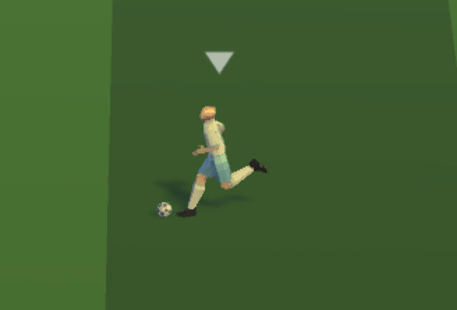 Frame at which force of touch is applied to ball