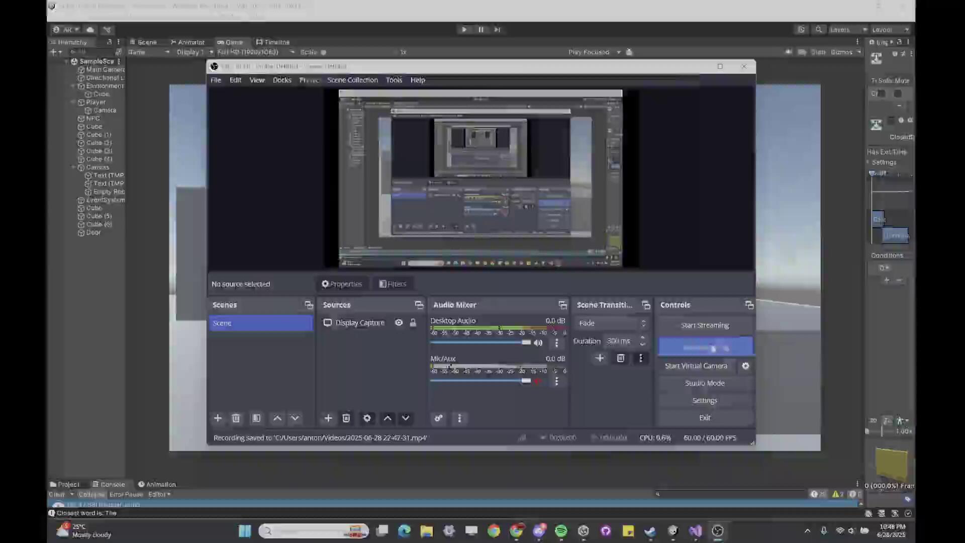 Footage of first dialogue system prototype